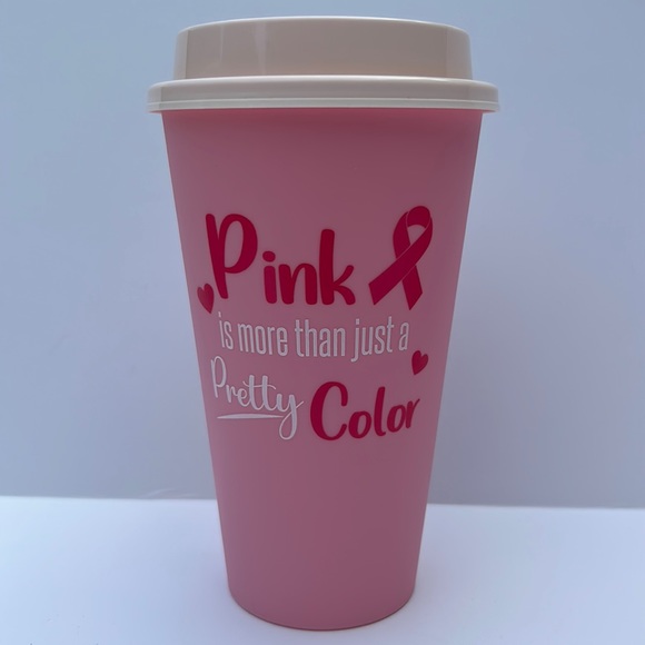 Breast Cancer Awareness 2 Piece Reusable Tumblers - Picture 2 of 6
